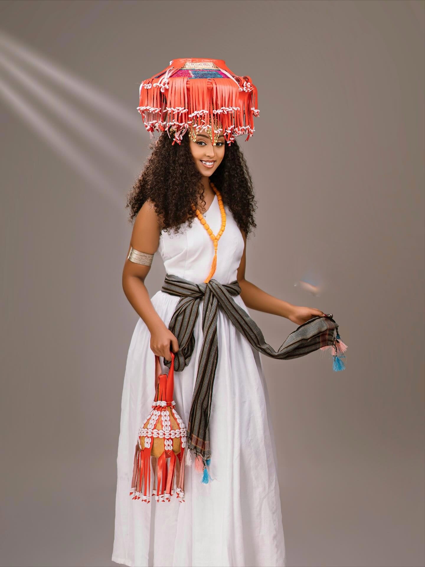 FENET OROMO TRADITIONAL DRESS | WHITE STYLE OROMO KEMIS | OROMO CULTURAL WEAR