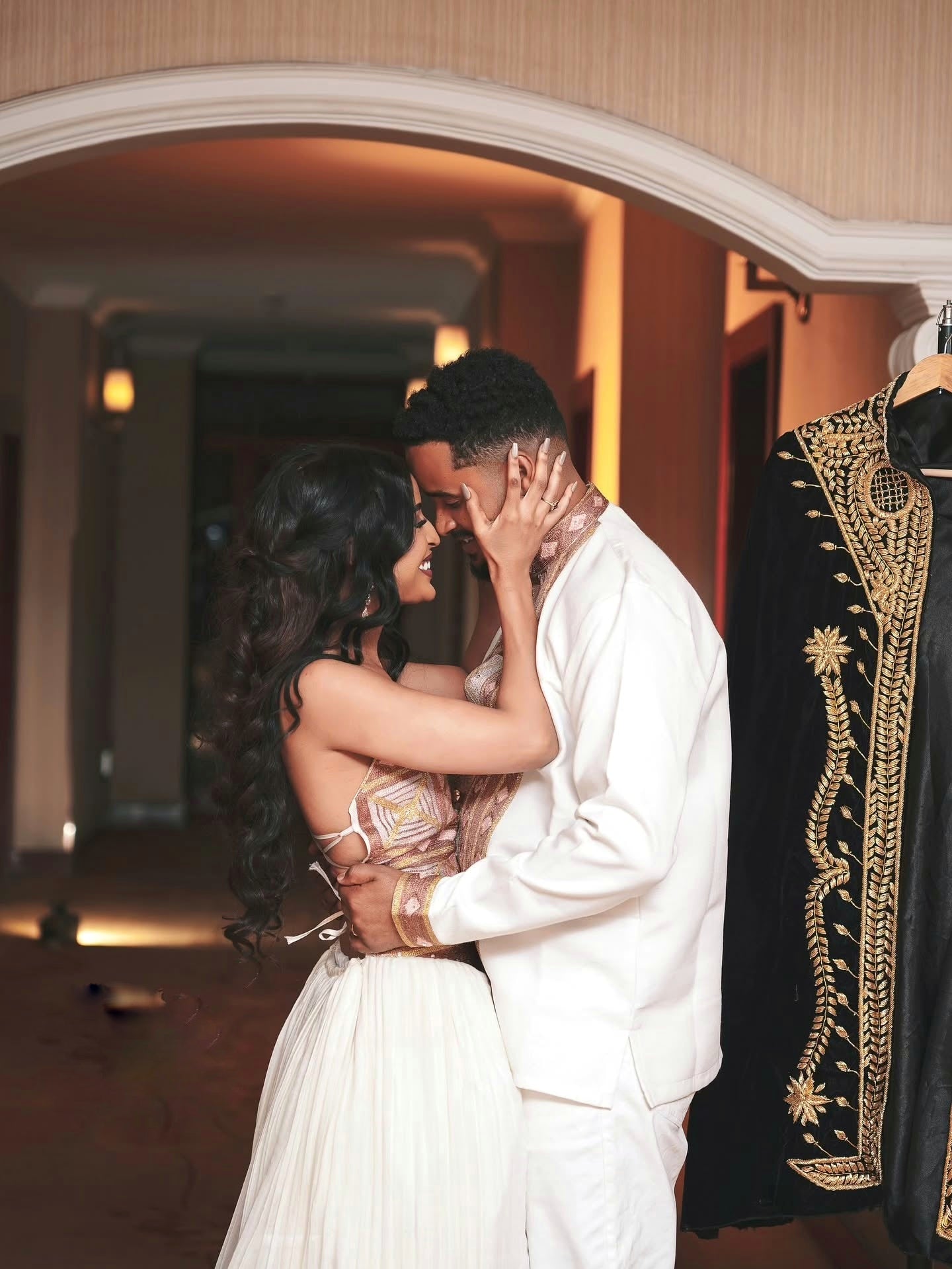 AFOMIYA HABESHA COUPLE OUTFIT | ROYAL ETHIO-HERITAGE COUPLE WEAR | ETHIOPIAN MATCHING SET