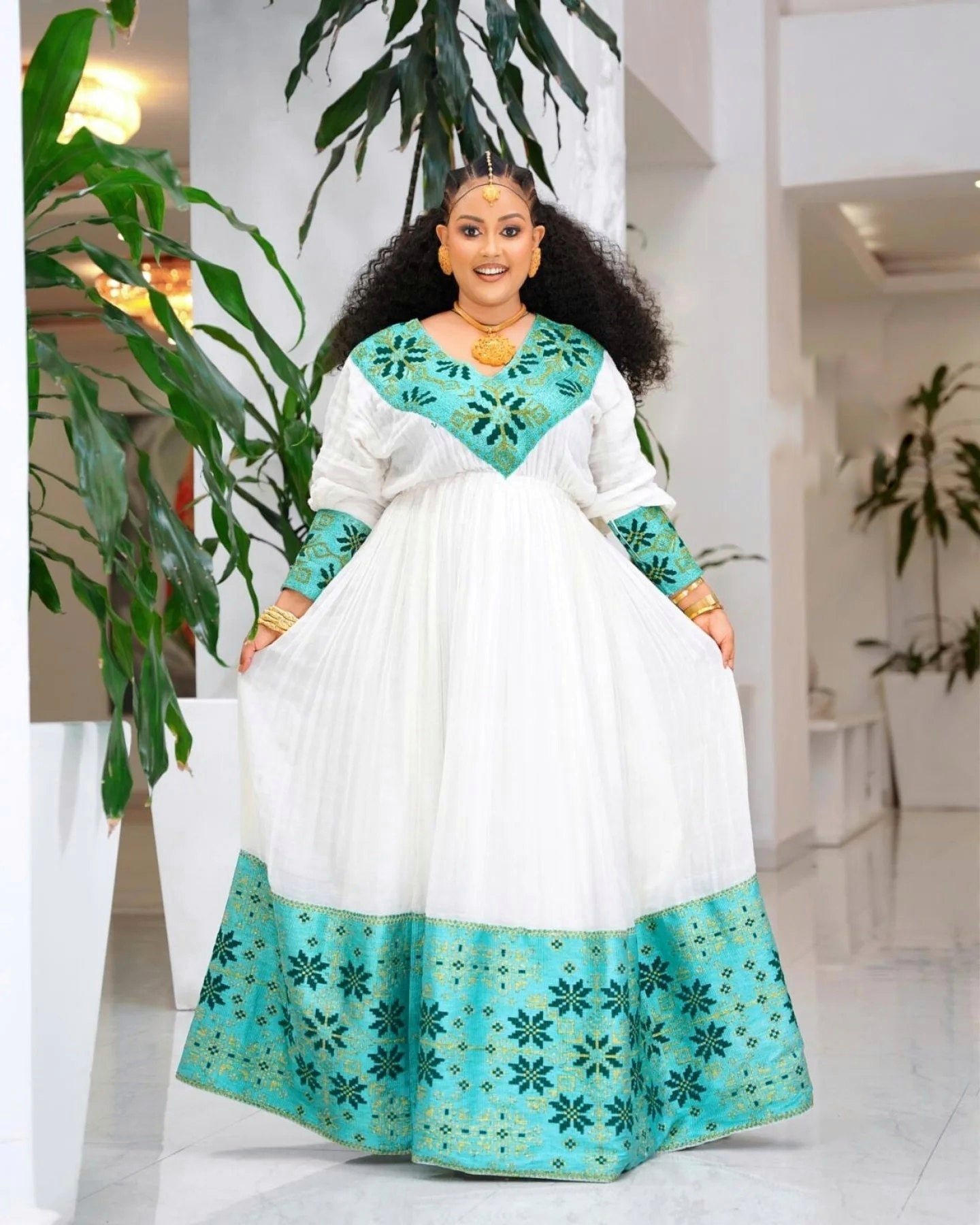 NARDOS ERITREAN DRESS INFLUENCE | TRADITIONAL HABESHA DRESS ART | HABESHA KEMIS DESIGN
