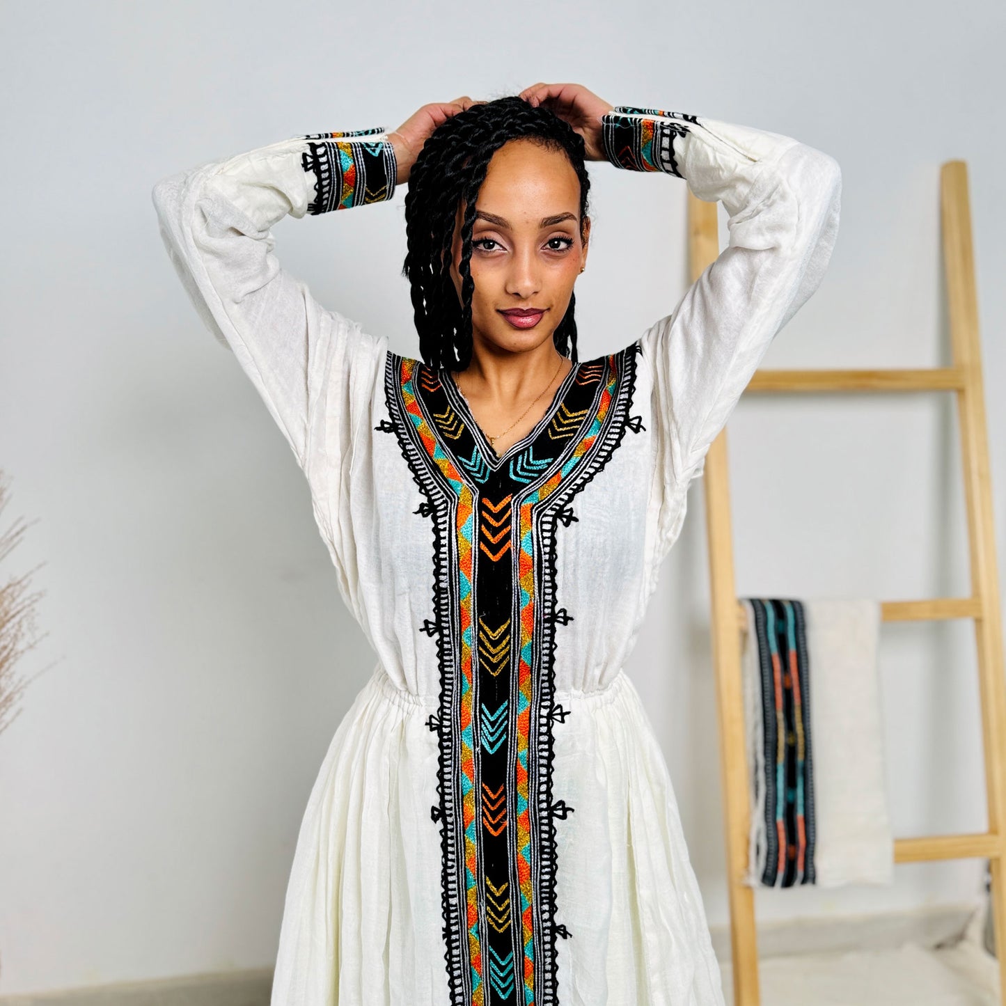 Black Habesha Dress Cultural Ethiopian Dress Kemis Hab33