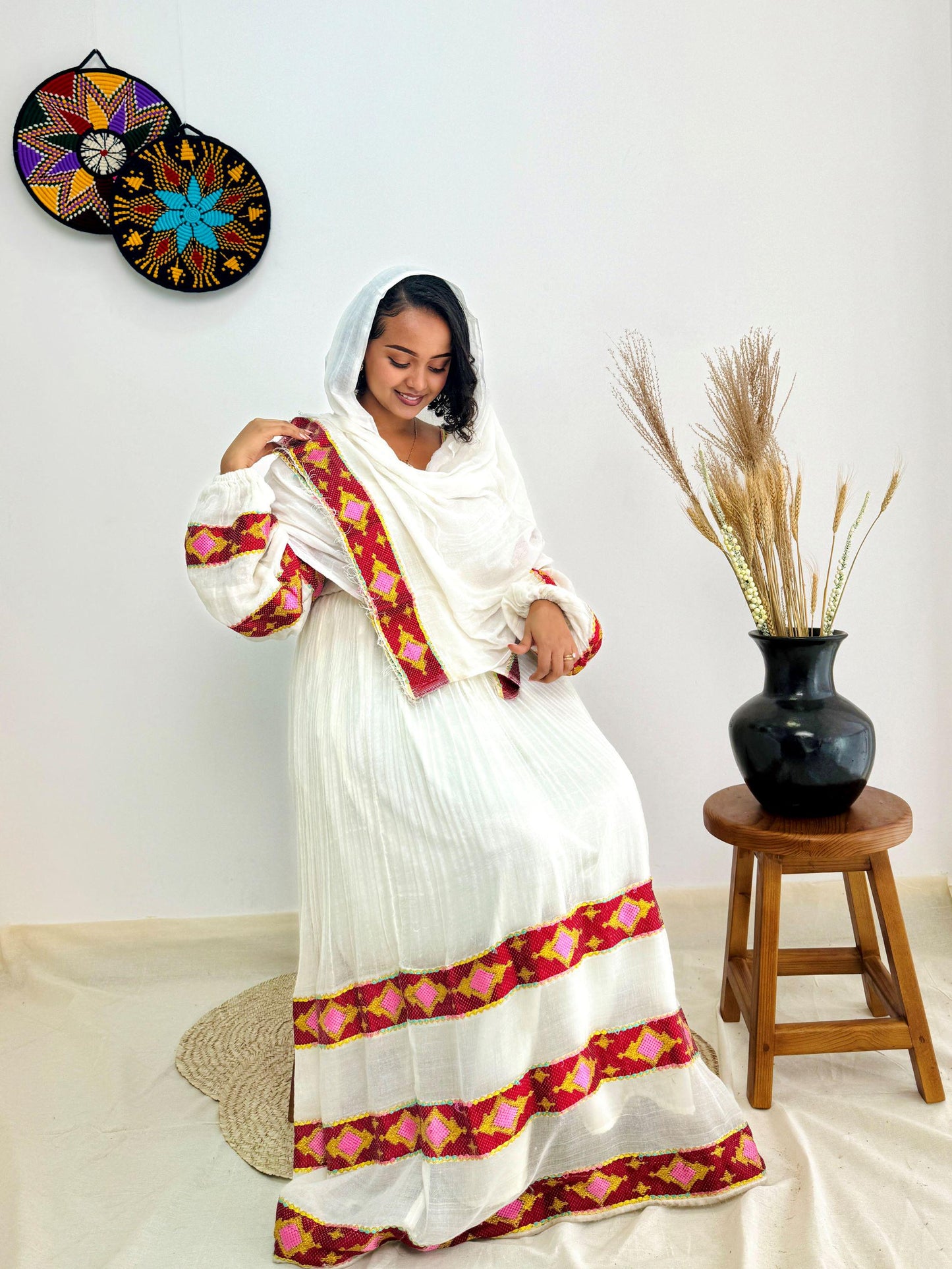 Ethiopian Elegance | Handwoven Habesha Kemis | Traditional wear | Handwoven cultural dress Hab172