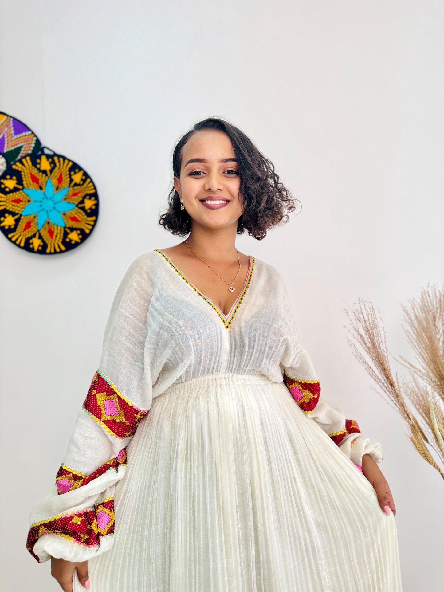 Ethiopian Elegance | Handwoven Habesha Kemis | Traditional wear | Handwoven cultural dress Hab172