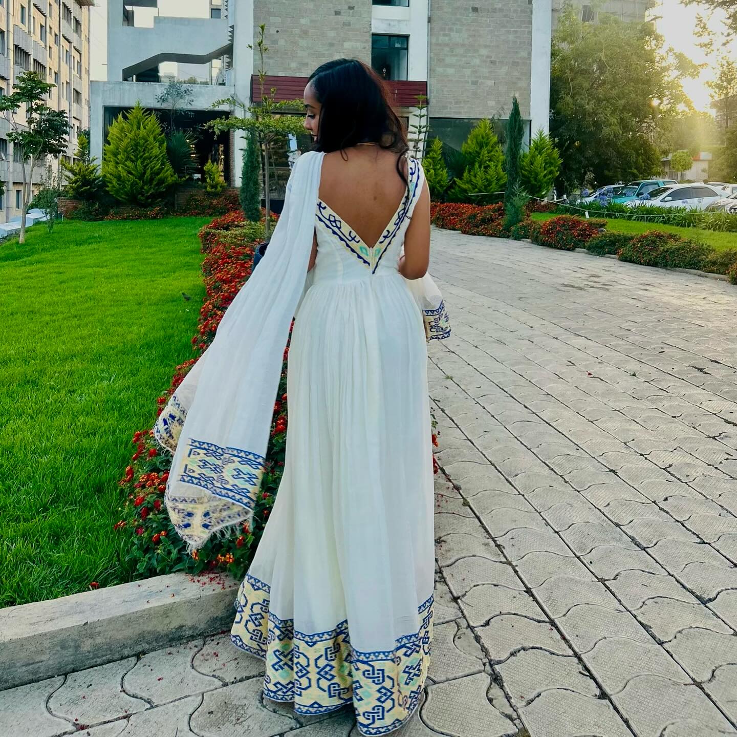 KELEM ETHIOPIAN HABESHA KEMIS | HANDWOVEN TILET DESIGN ETHIOPIAN CLOTHING | SOFT WHITE COTTON HABESHA DRESS FOR CULTURAL EVENTS