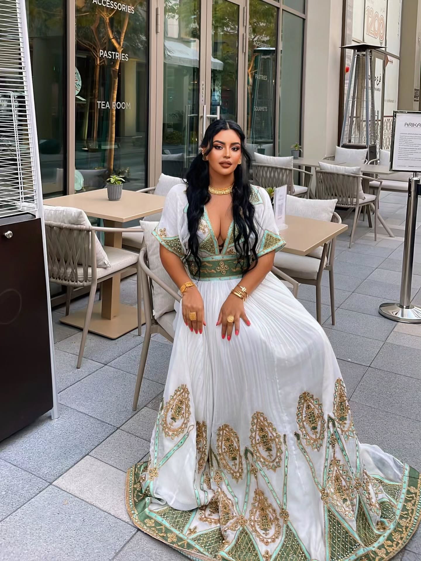 modern habesha dress HABESHA KEMIS INSPIRED BY ETHIOPIAN CLOTHING TRADITIONS – HABESHA FASHION swatch:rich-cobalt Ethiopian traditional dress Gabriella Ivory Hi-Lo Tiered Size:36 / S
