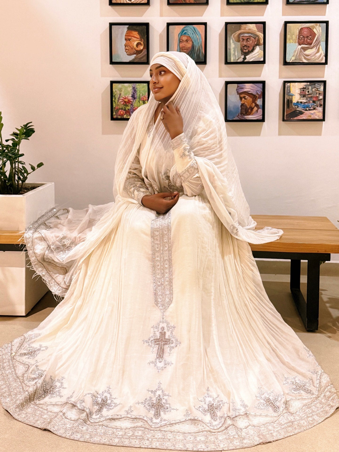GETENESH TRADITIONAL ETHIOPIAN DRESS | VIBRANT HABESHA KEMIS | TIMELESS HABESHA DRESS