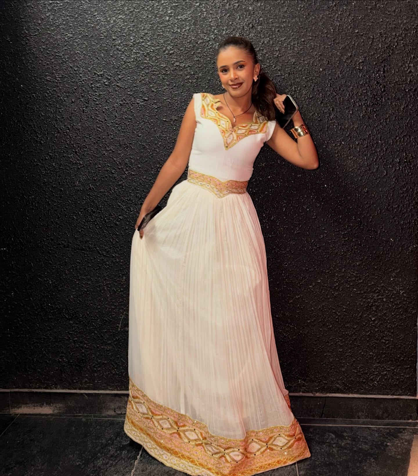 MARIAMA EXQUISITE HABESHA DRESS | ETHIOPIAN TRADITIONAL DRESS | SLEEVELESS HABESHA KEMIS COLLECTION