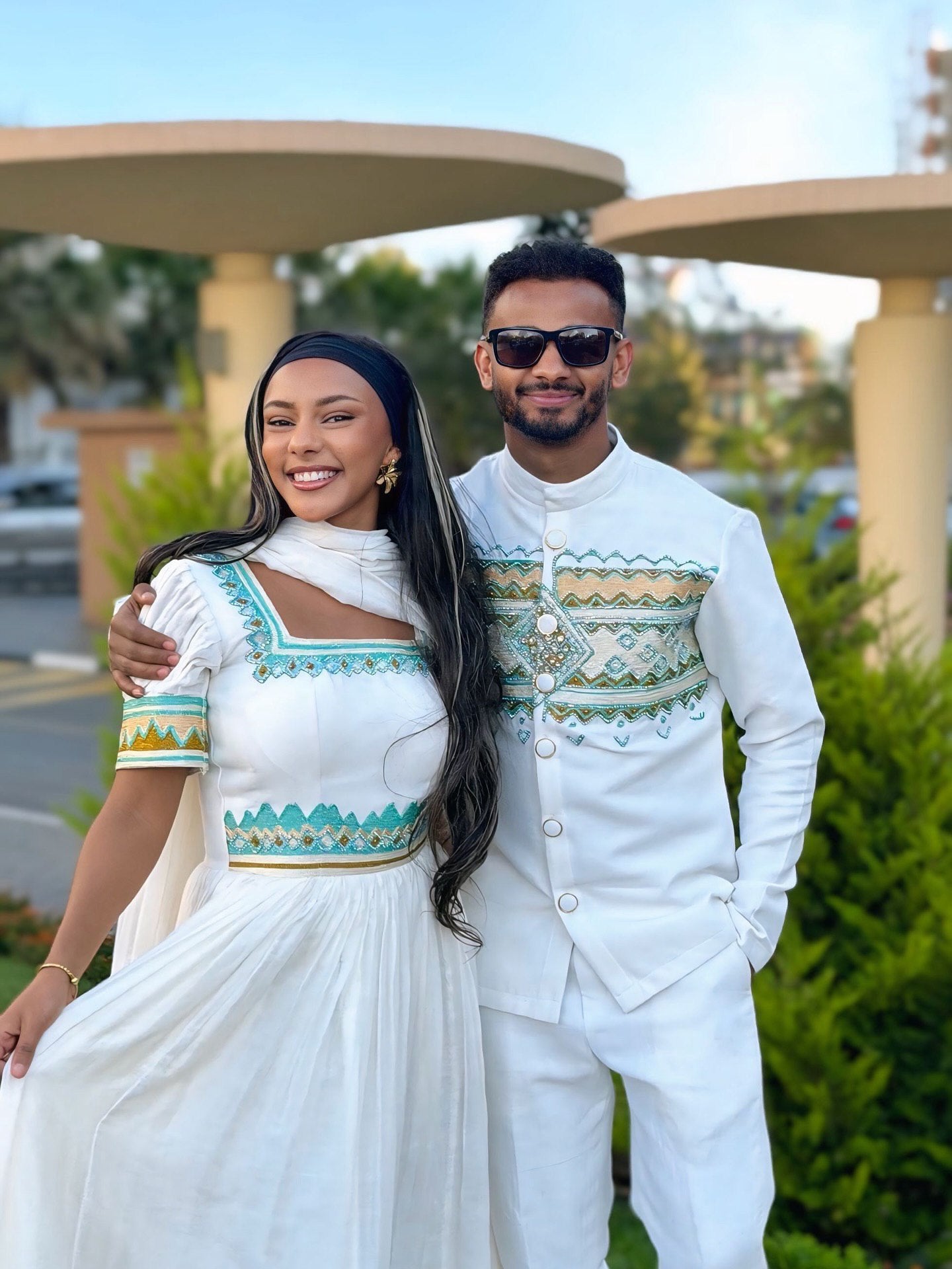 ATKLTY HABESHA COUPLE OUTFIT FOR MEN AND WOMEN | TRADITIONAL ETHIOPIAN COUPLE WEAR | MATCHING SET