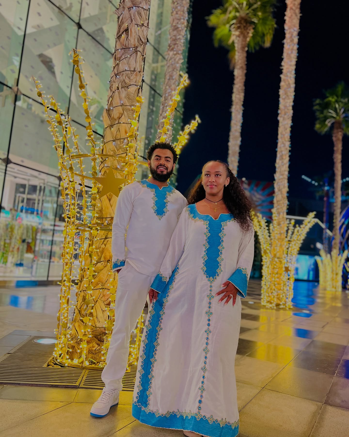 LIYU ETHIOPIAN COUPLE DRESS | HABESHA CLOTHING | CULTURAL MATCHING SET | ERITREAN CLOTHING | ETHIOPIAN COUPLE'S WEAR