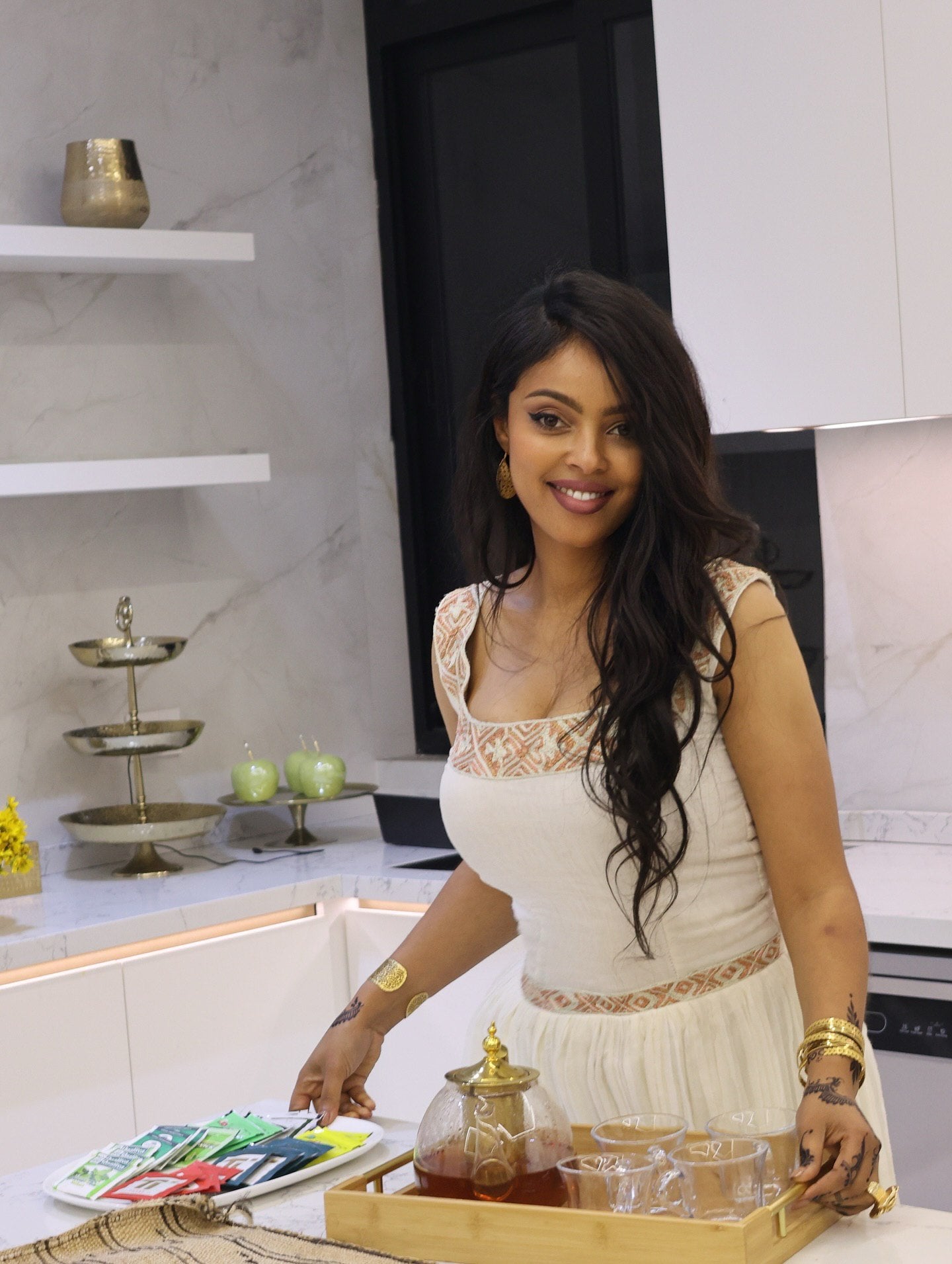 LIDIYA PEACH EMBROIDERY DESIGN HABESHA KEMIS | CLASSIC ETHIOPIAN CLOTHING | TIMELESS HABESHA DRESS FOR FESTIVE