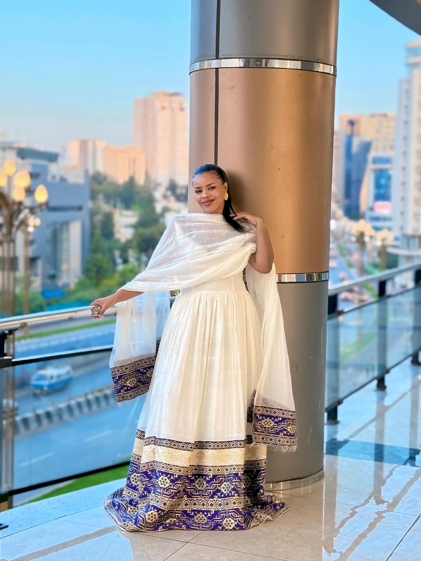 WUBE SLEEVELESS ETHIOPIAN TRADITIONAL DRESS | HABESHA KEMIS AND ERITREAN DRESS | GRACEFUL HABESHA DRESS