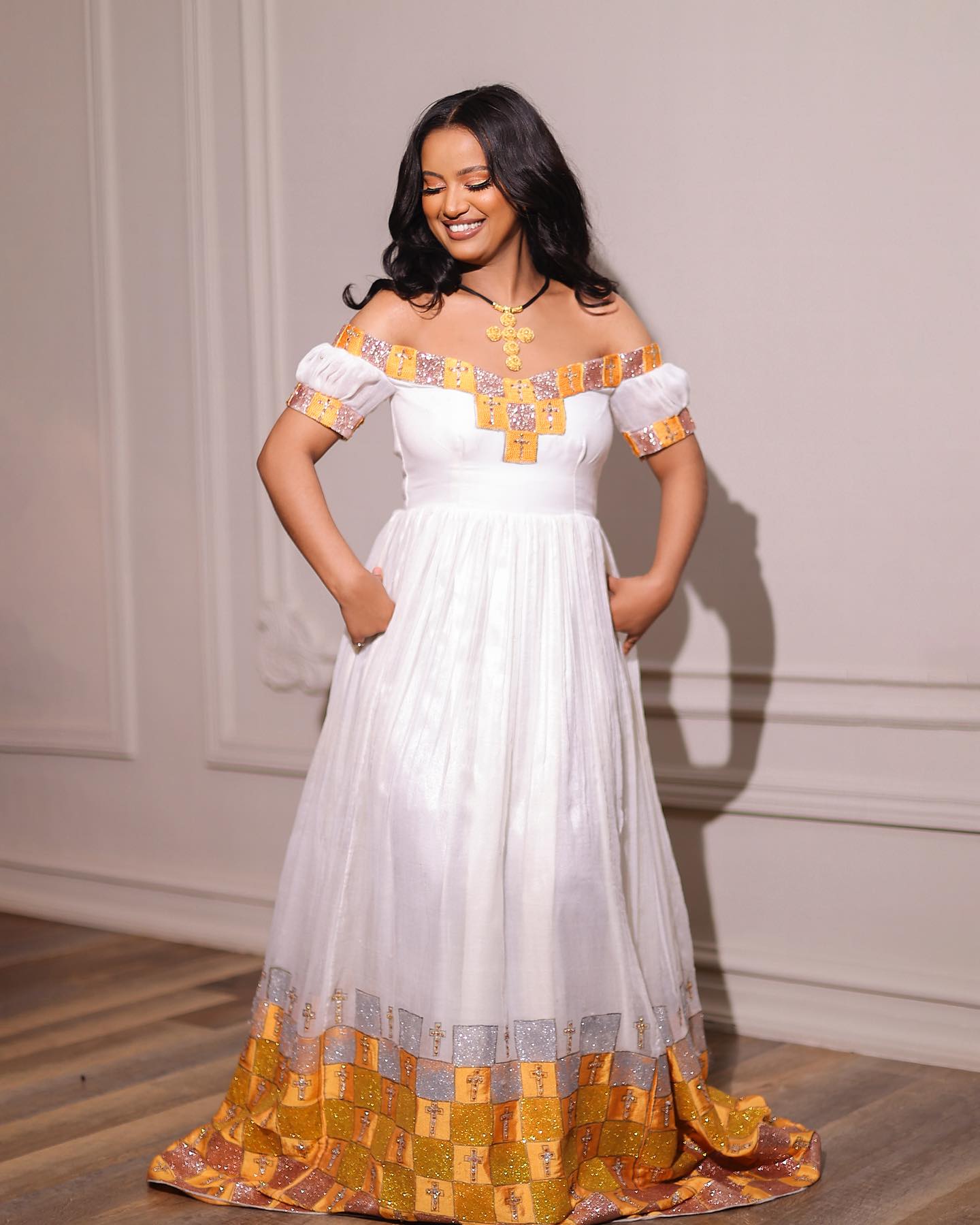 BURTE HABESHA DRESS | LUXURY TRADITIONAL ETHIOPIAN CLOTHING | WEDDING HABESHA KEMIS