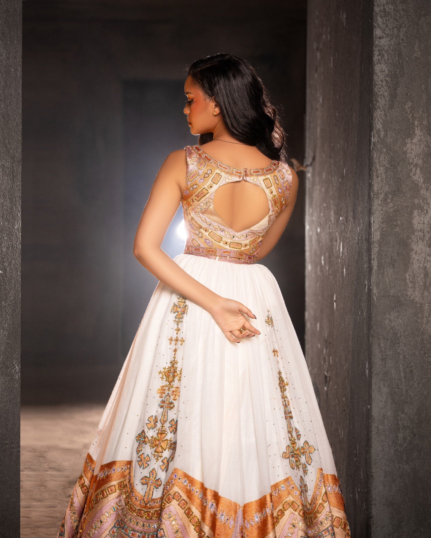 TEREF ETHIOPIAN WEDDING DRESS | SLEEVELESS HABESHA KEMIS | STYLISH HABESHA DRESS FOR WEDDING