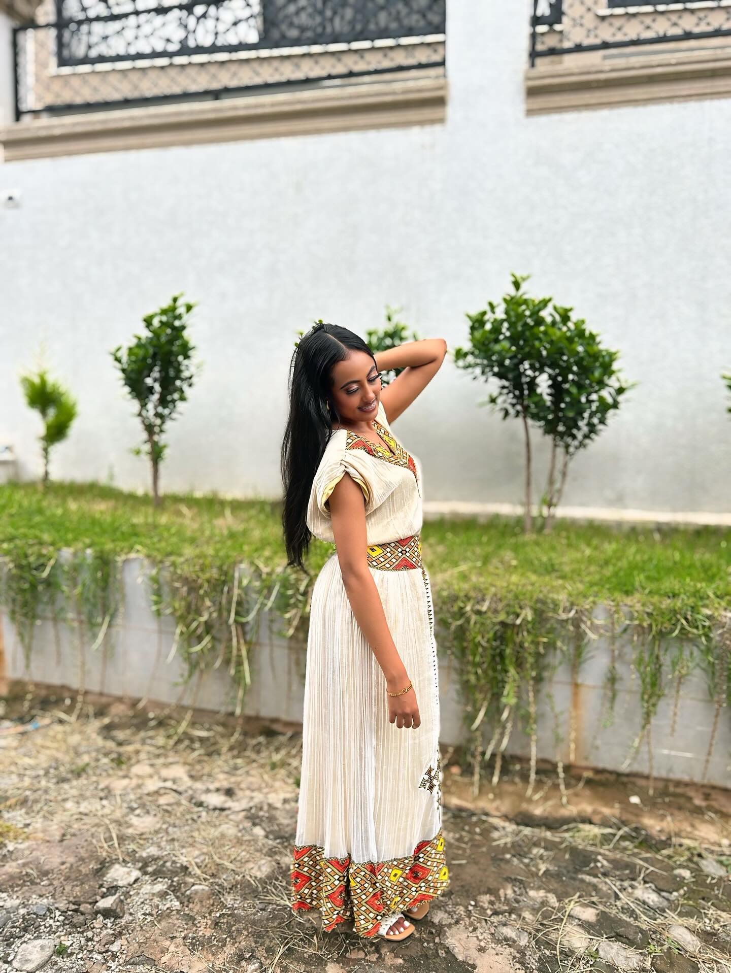 REDI AUTHENTIC HABESHA KEMIS | MULTICOLOR HABESHA DRESS | ETHIOPIAN DRESS FOR FESTIVE