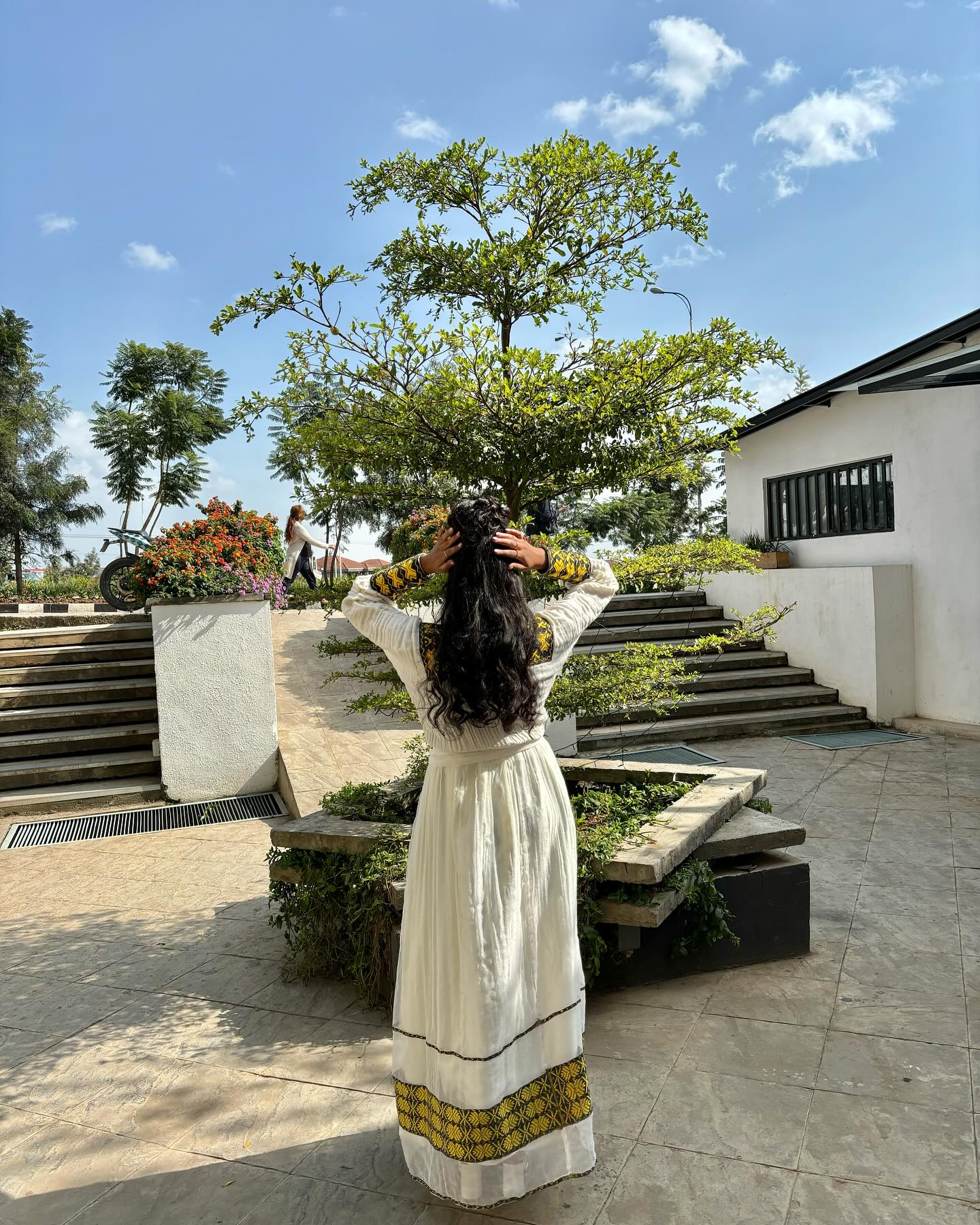 MERA LONG SLEEVE HABESHA DRESS | CULTURAL HABESHA KEMIS | AUTHENTIC ETHIOPIAN CLOTHING