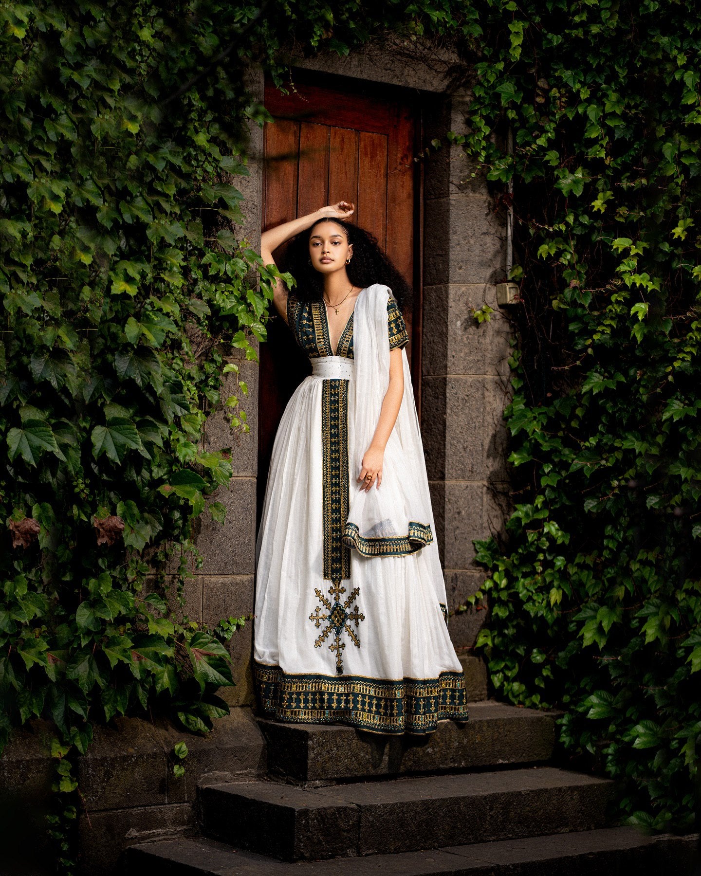ethiopian women's dress Hager S Step into elegance with this stunning white Habesha dress RUTH ETHIOPIAN HABESHA DRESS WITH