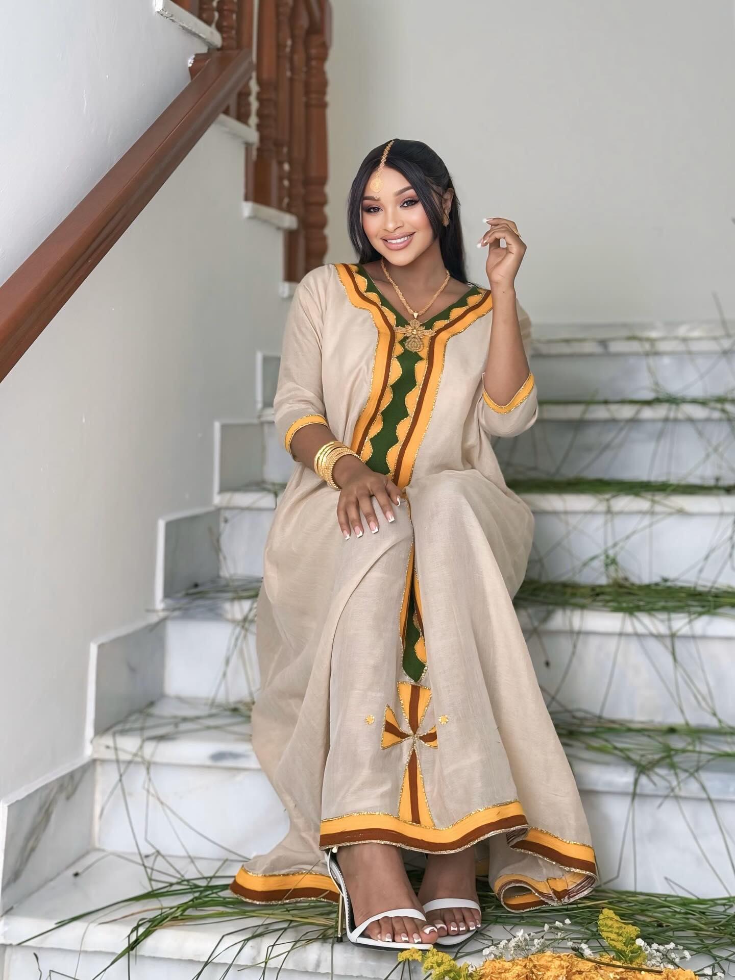 KIBIR HABESHA DRESS | TRADITIONAL HABESHA KEMIS| ETHIOPIAN CLOTHING FOR EVENTS
