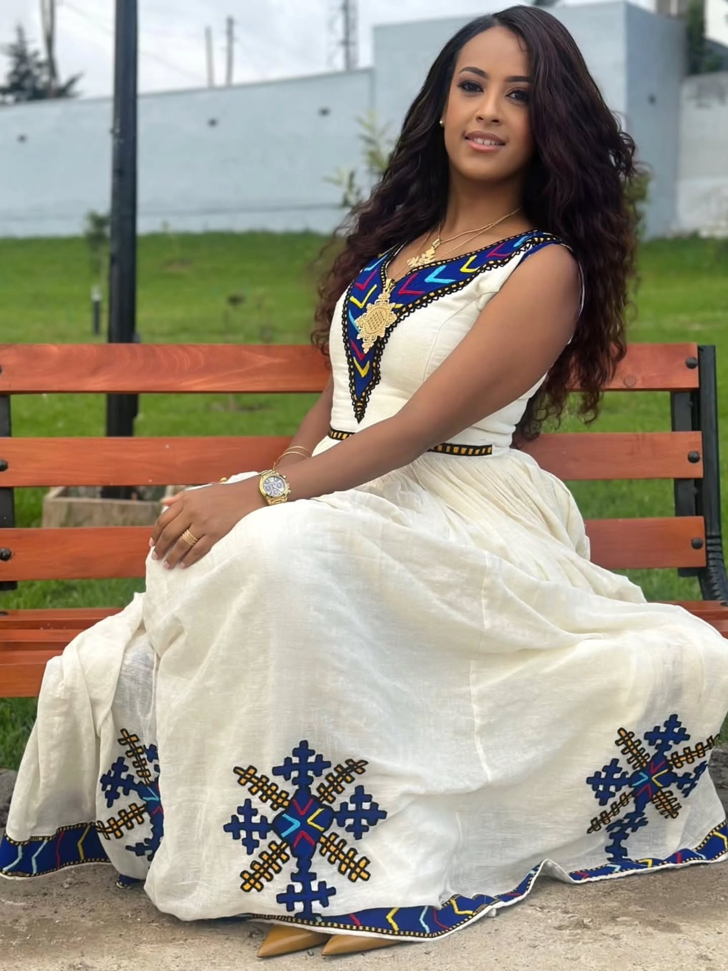WOZAM WHITE HABESHA DRESS | STUNNING ETHIOPIAN DRESS | CLASSIC HABESHA KEMIS