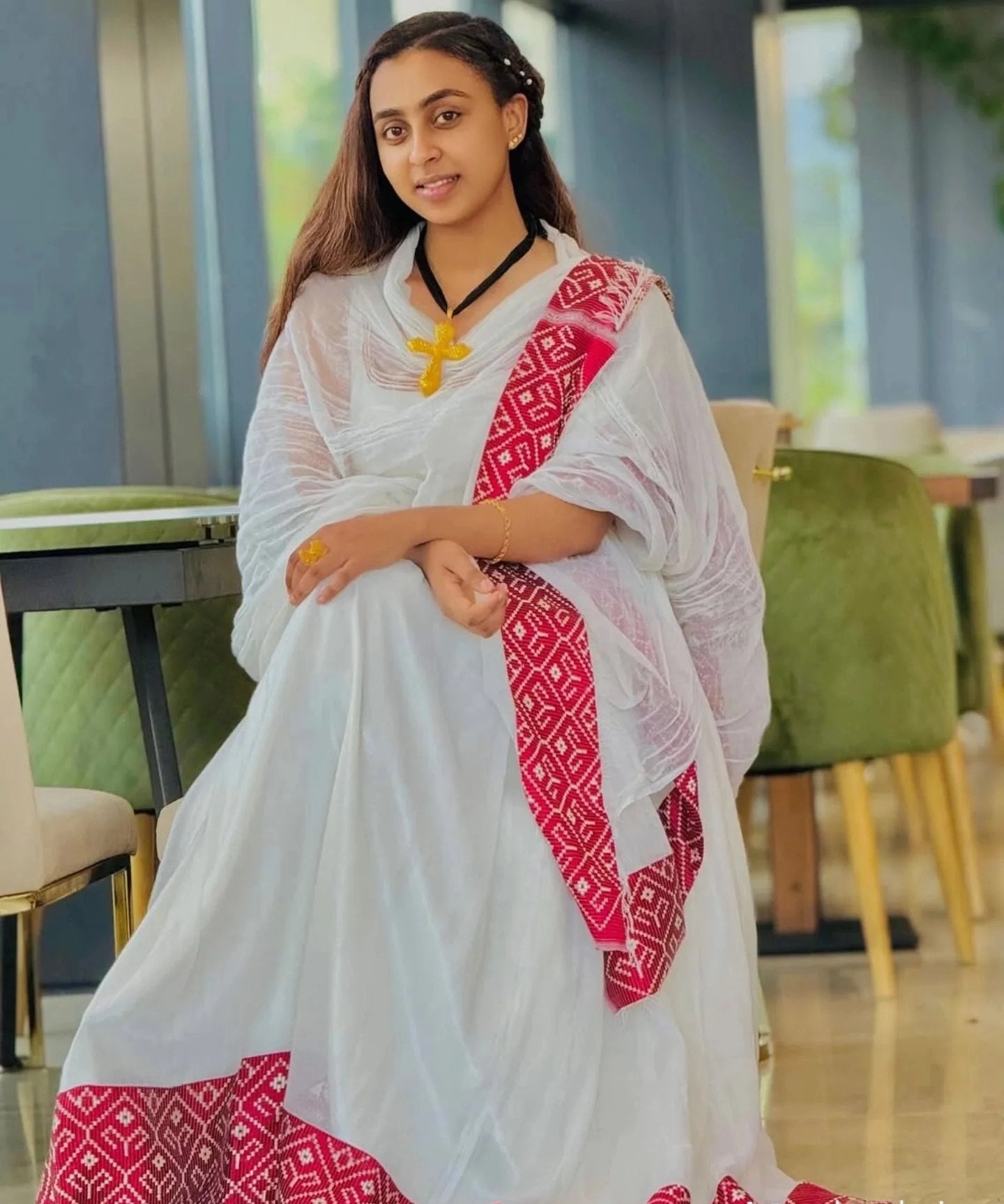 NIYAT BACKLESS HABESHA DRESS