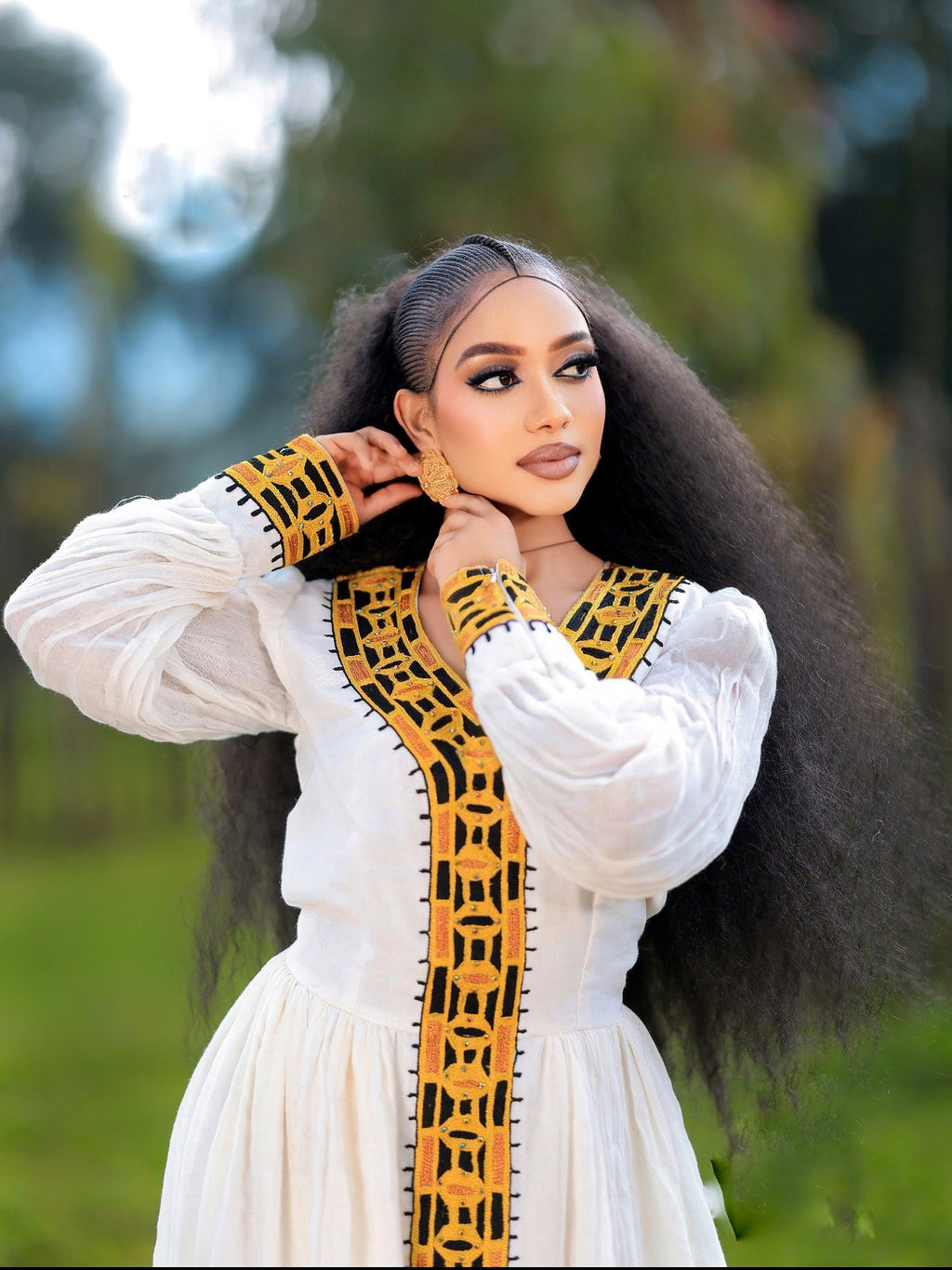 black ethiopian traditional dress LONG SLEEVE HABESHA KEMIS WITH AND YELLOW EMBROIDERY – HABESHA FASHION Minnie Tutu, Minnie Mouse Size:36 Long Embellished please provide your measurements