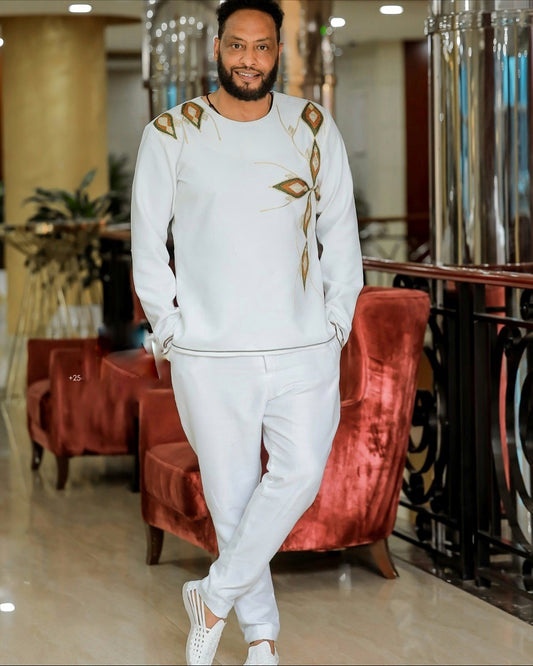 ETHIOPIAN TRADITIONAL MEN'S SHIRT AND PANTS - CULTURAL ATTIRE