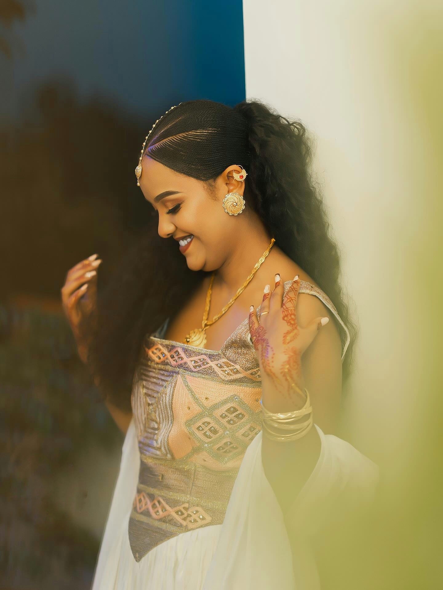 TSEDENIYA MATCHING HABESHA DRESS & OUTFIT FOR COUPLES | GOLD TRADITIONAL ETHIOPIAN STYLE | HABESHA OUTFIT