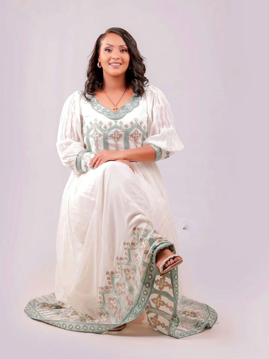 ELEGANT HABESHA KEMIS | HABESHA DRESS | TRADITIONAL ETHIOPIAN CLOTHING