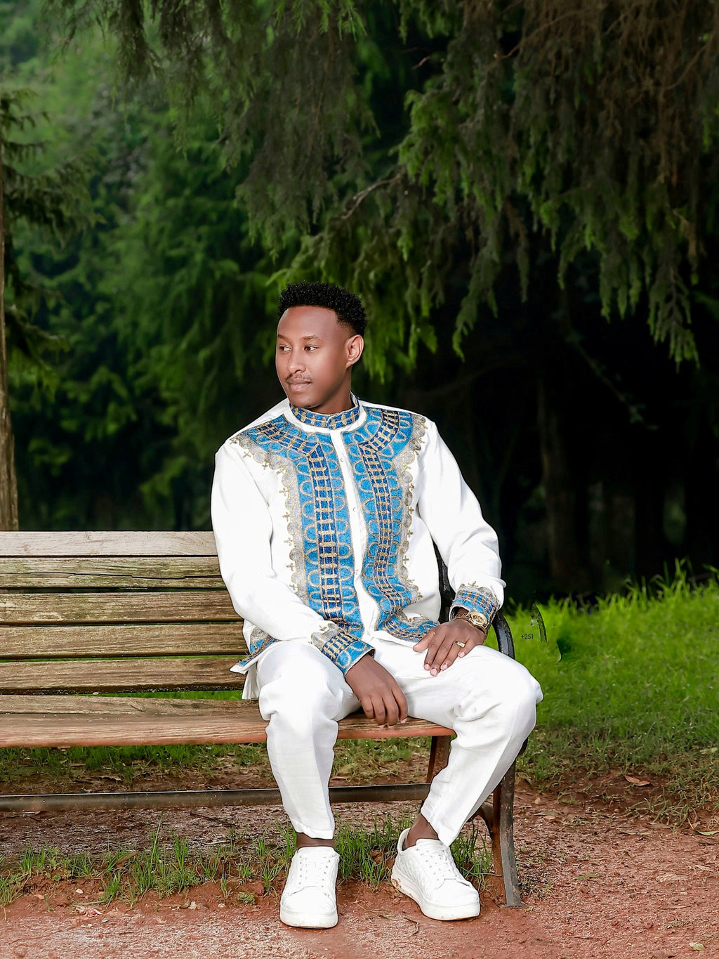 YARED MEN’S ETHIOPIAN CULTURAL SHIRT AND PANTS | HABESHA TRADITIONAL MEN’S OUTFIT