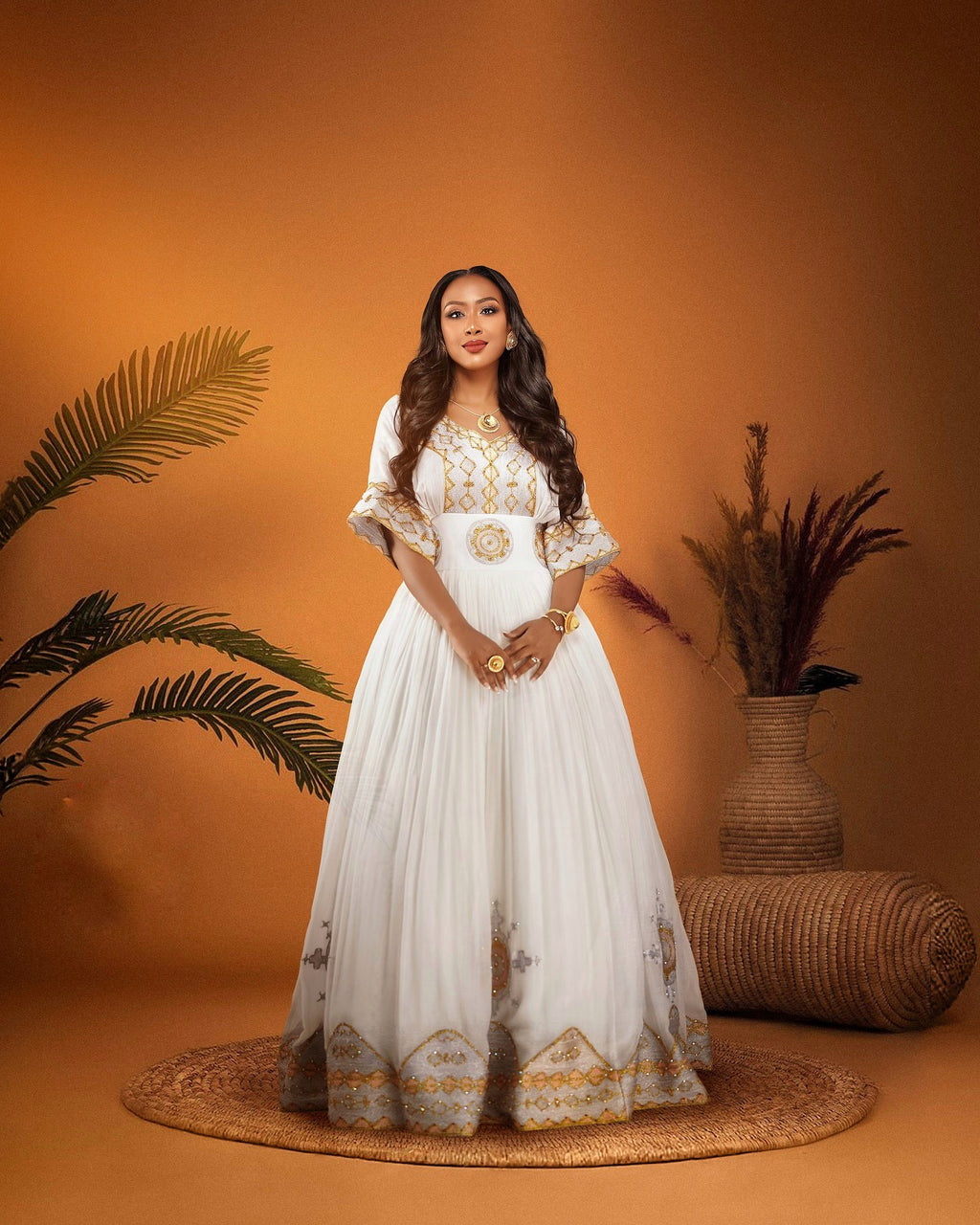 HEMEN HABESHA DRESS | TRADITIONAL ETHIOPIAN WEDDING DRESS | HABESHA KEMIS STYLE