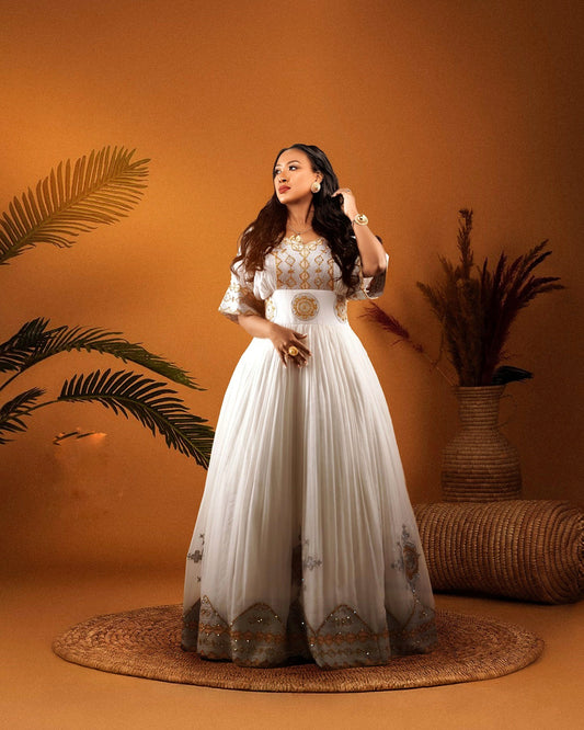 HABESHA DRESS TRADITIONAL ETHIOPIAN WEDDING DRESS & HABESHA CLOTH STYLE