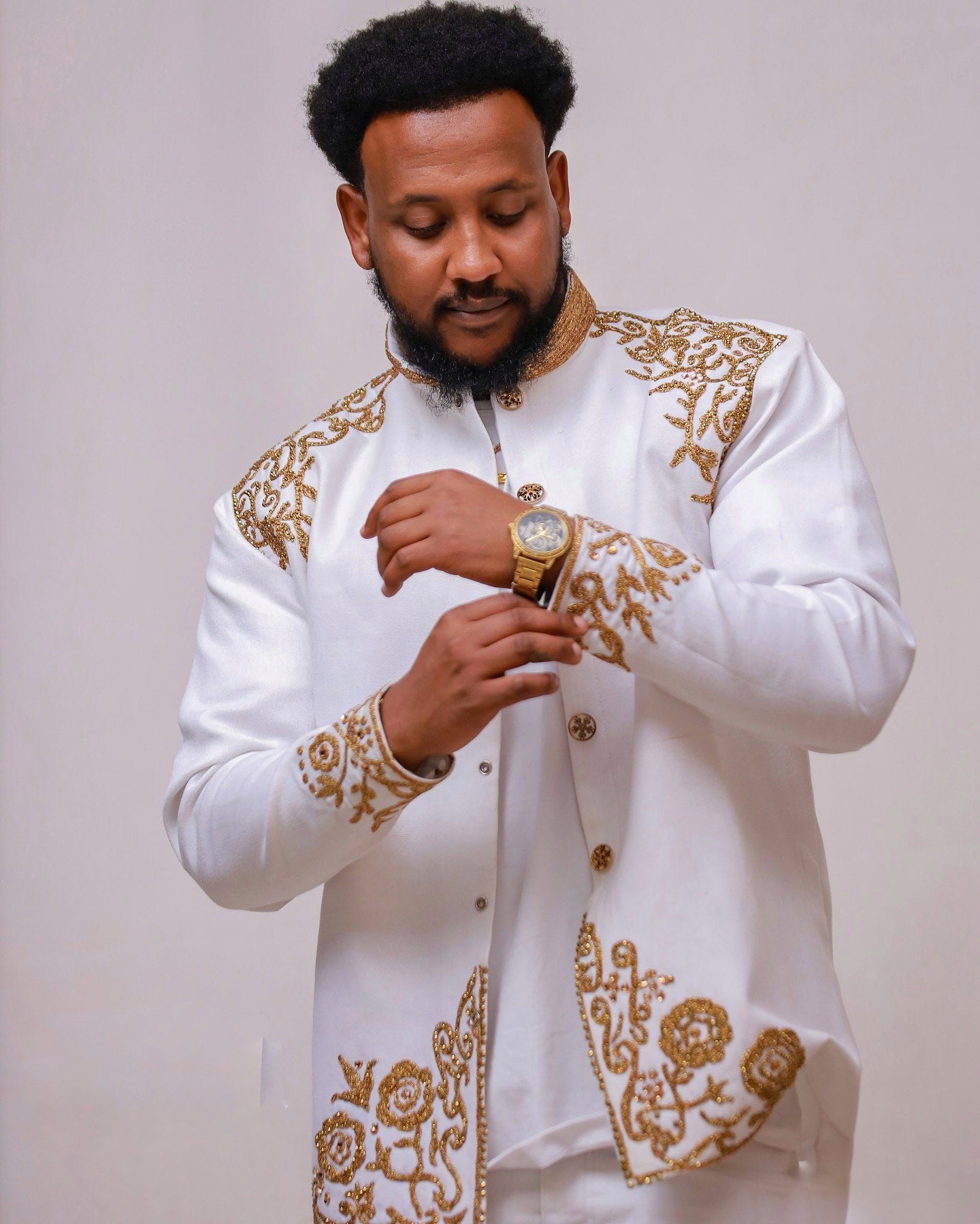 ROYAL MEN’S HABESHA COAT – MODERN TOUCH OF TRADITIONAL ETHIOPIAN CLOTHING & HABESHA KEMIS STYLE