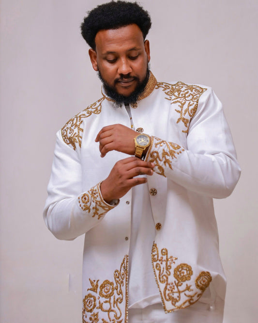 ROYAL MEN’S HABESHA COAT – MODERN TOUCH OF TRADITIONAL ETHIOPIAN CLOTHING & HABESHA KEMIS STYLE