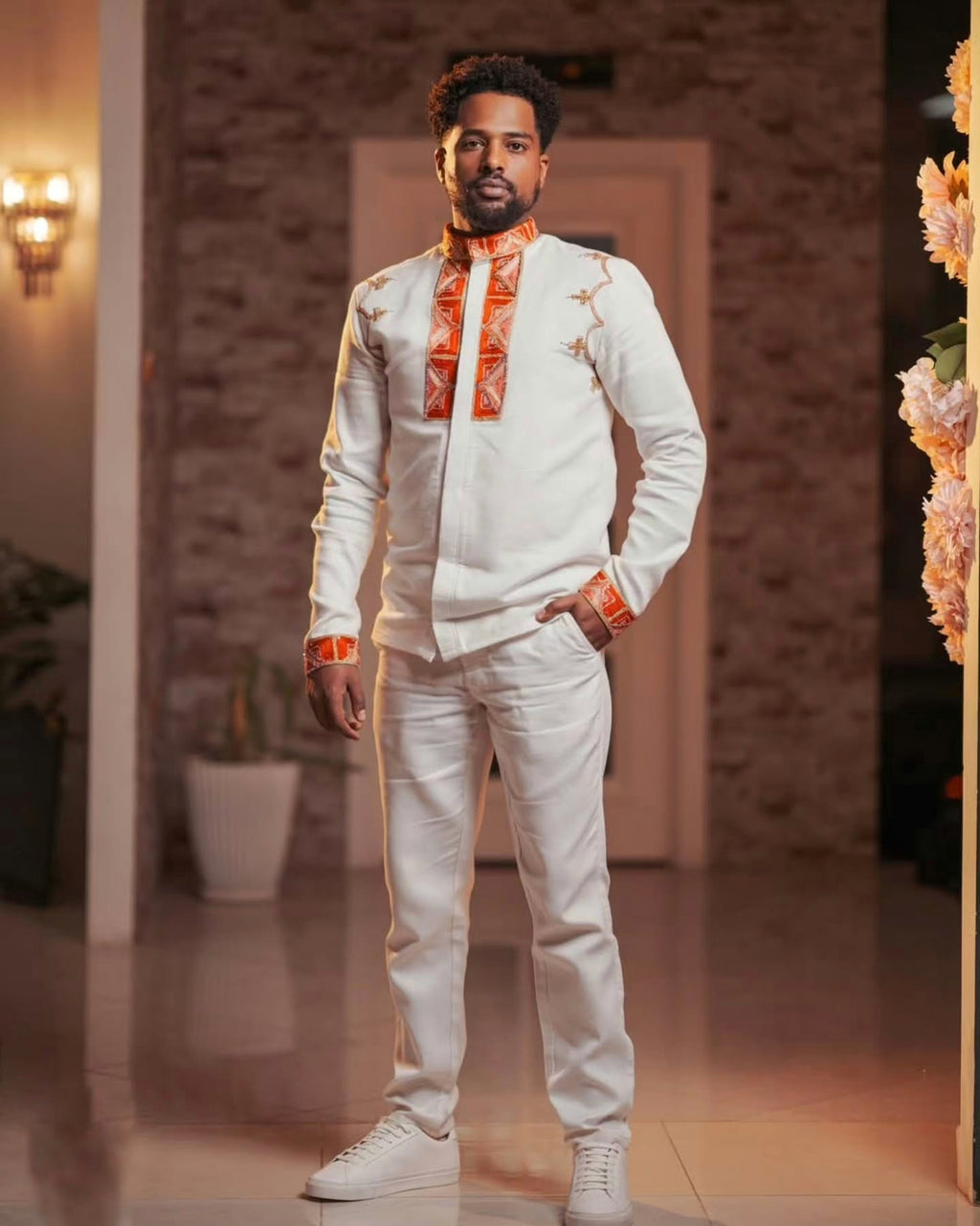 GELAYE COUPLE HABESHA OUTFIT | MATCHING ETHIOPIAN CLOTHING | ETHIOPIAN WEAR
