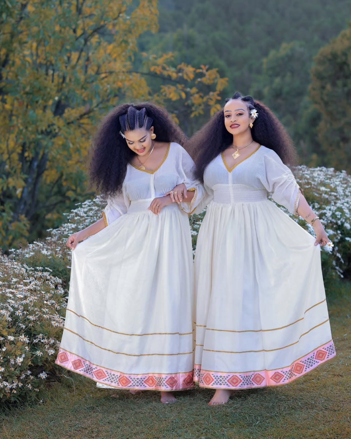 FITSUMNESH CLASSIC WHITE HABESHA DRESS COLLECTION | HANDWOVEN HABESHA KEMIS | HABESHA KEMIS STYLE