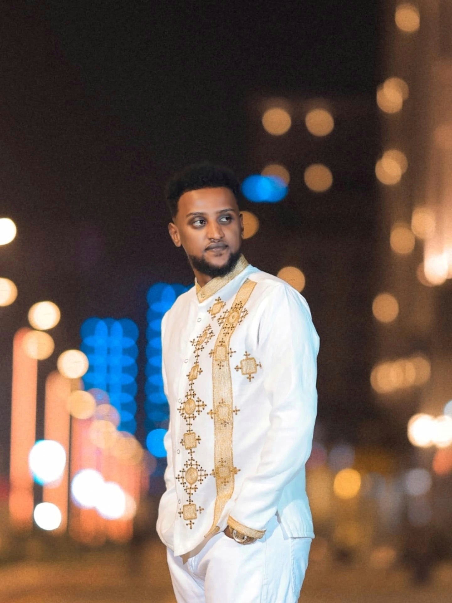 YIGEREM TRADITIONAL ETHIOPIAN MEN'S SHIRT OUTFIT | CULTURAL OUTFIT | ETHIOPIAN CLOTHING