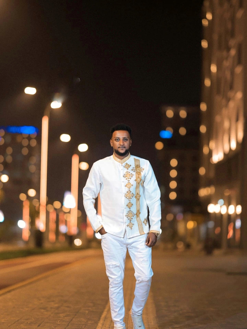 YIGEREM TRADITIONAL ETHIOPIAN MEN'S SHIRT OUTFIT | CULTURAL OUTFIT | ETHIOPIAN CLOTHING