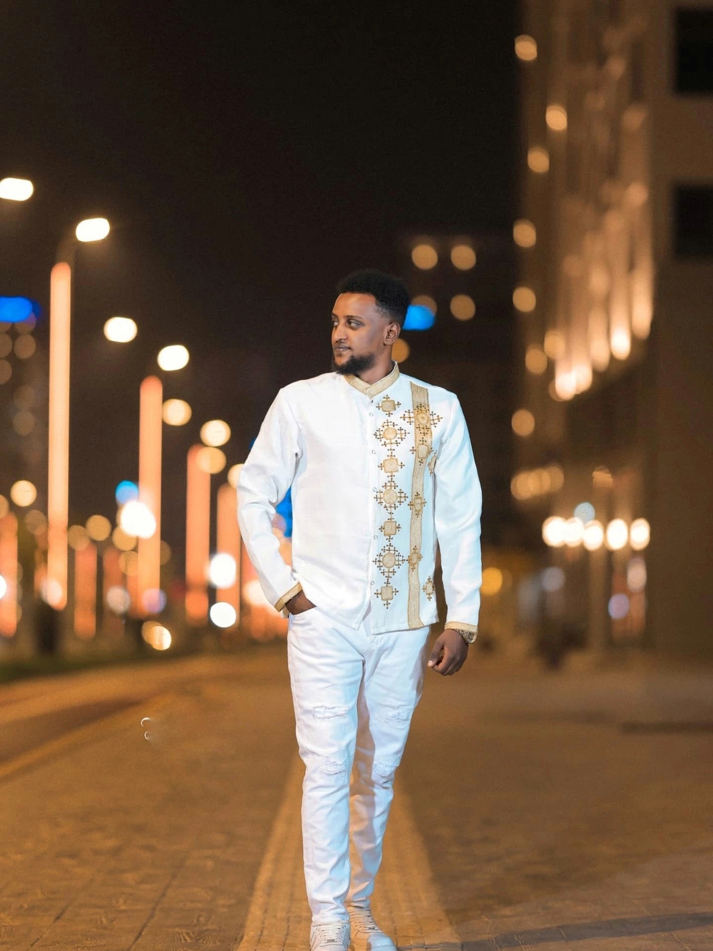 YIGEREM TRADITIONAL ETHIOPIAN MEN'S SHIRT OUTFIT | CULTURAL OUTFIT | ETHIOPIAN CLOTHING