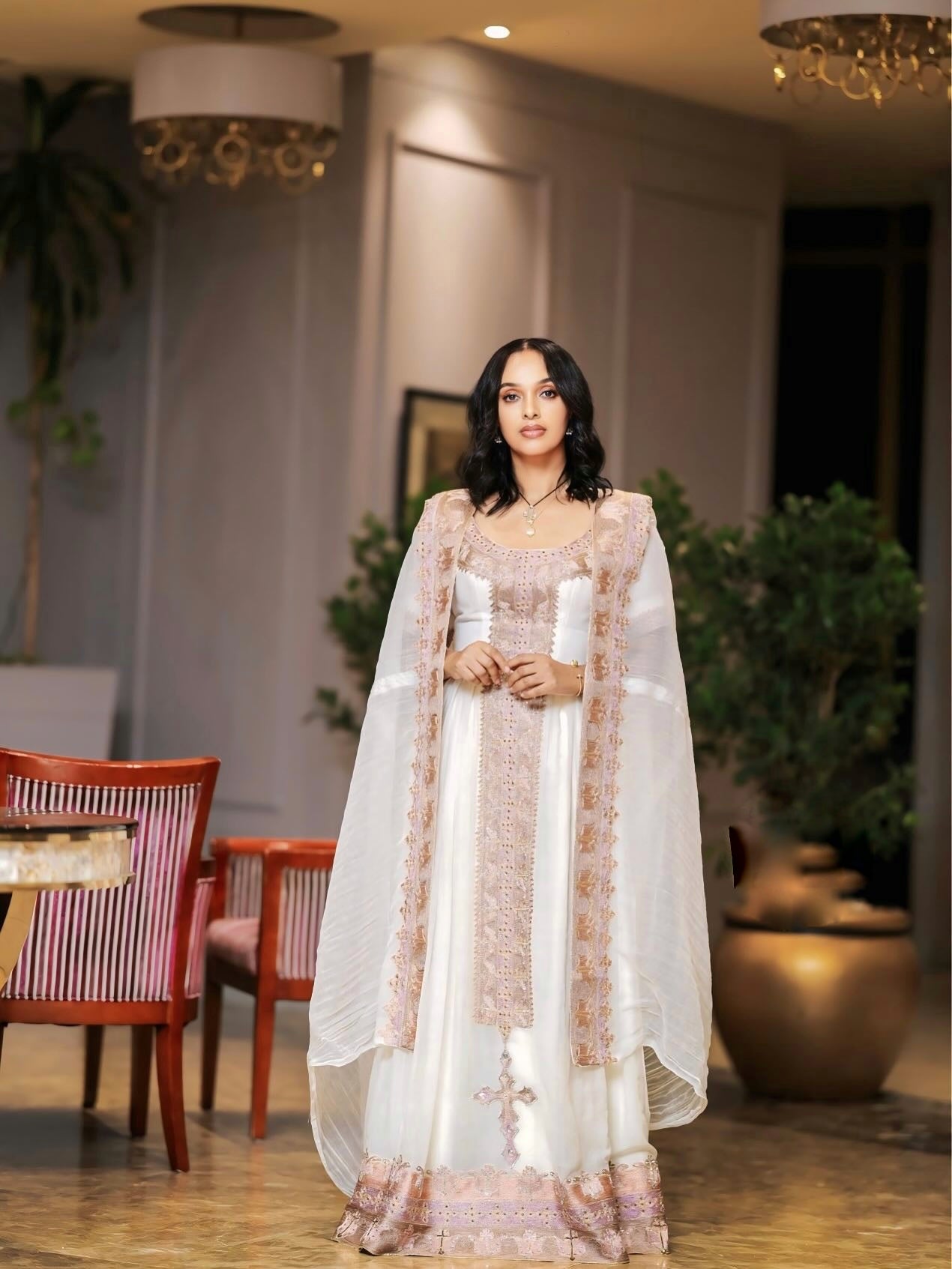 ENATALEM CULTURAL SPLENDOR HABESHA | UNIQUE HABESHA DRESS | TRADITIONAL ETHIOPIAN DRESS DESIGN