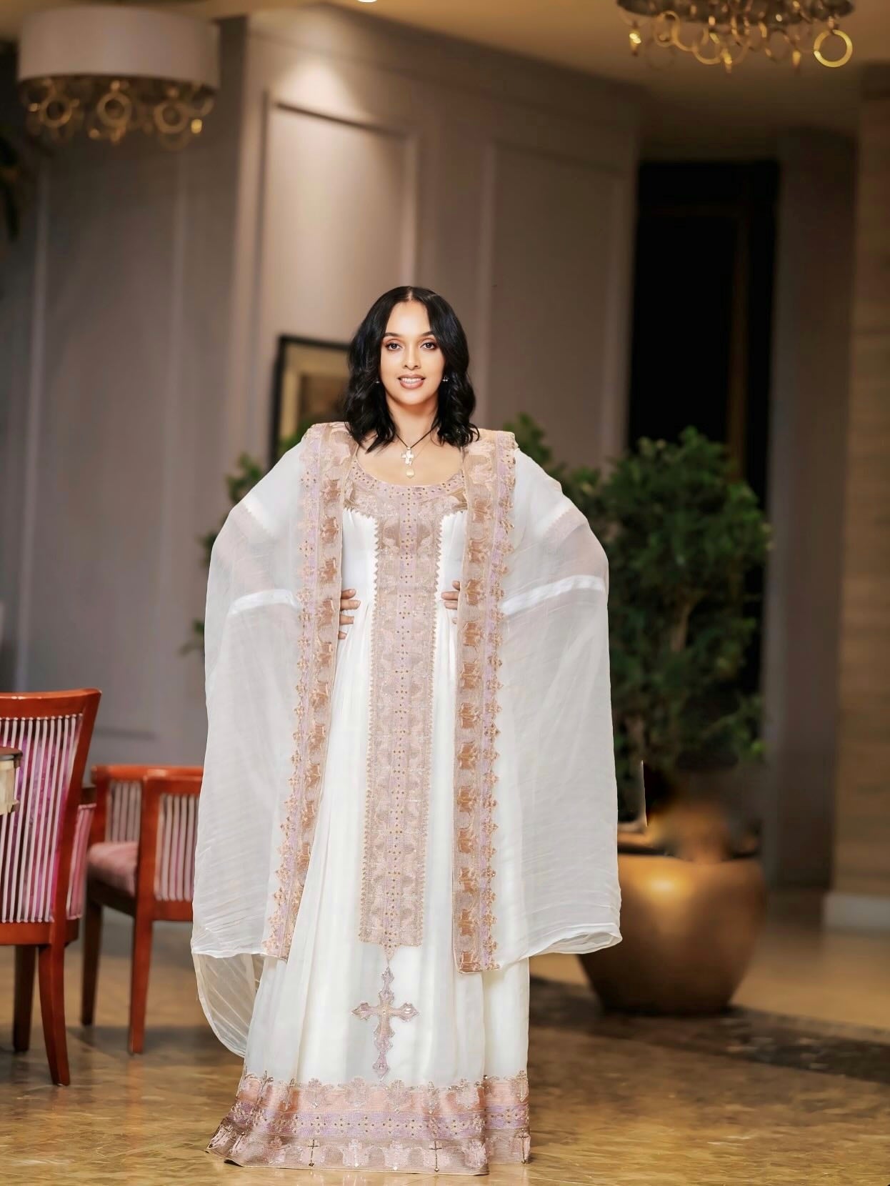 ENATALEM CULTURAL SPLENDOR HABESHA | UNIQUE HABESHA DRESS | TRADITIONAL ETHIOPIAN DRESS DESIGN