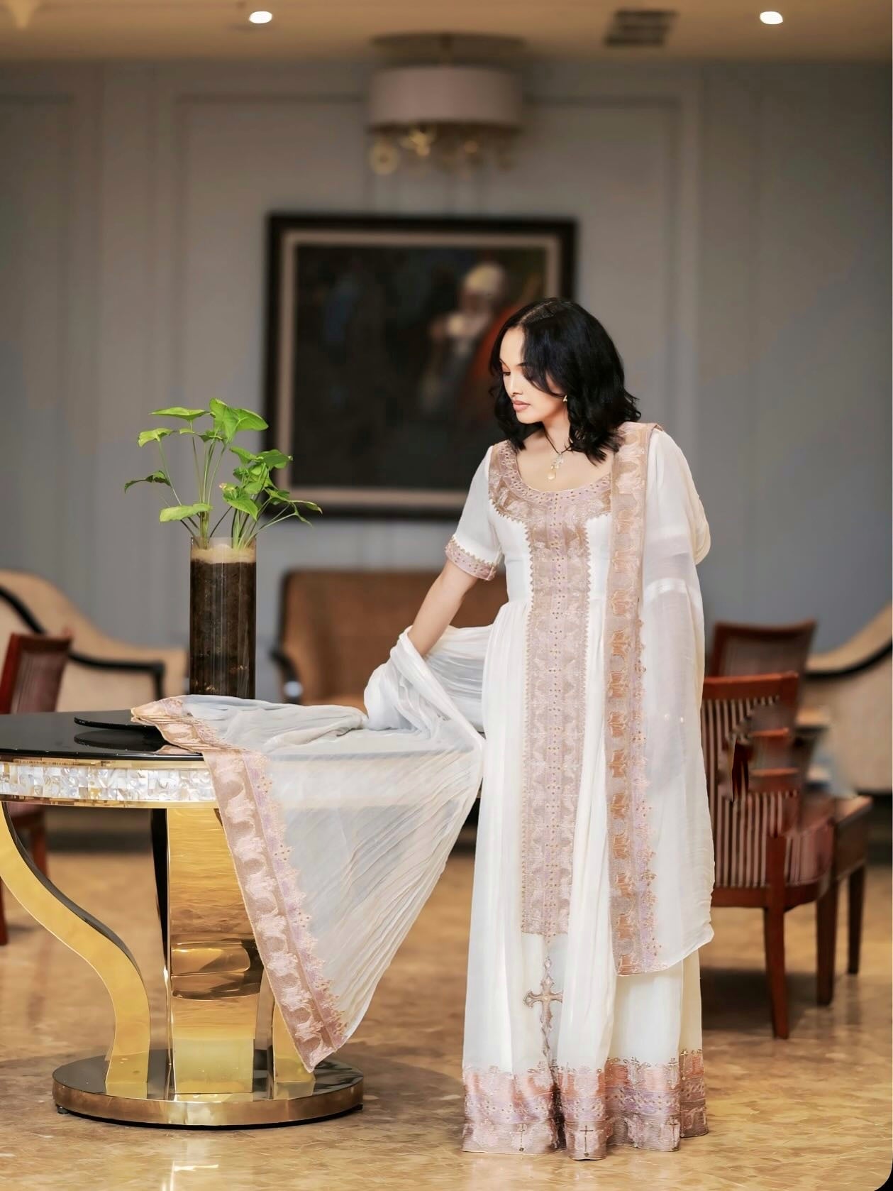 ENATALEM CULTURAL SPLENDOR HABESHA | UNIQUE HABESHA DRESS | TRADITIONAL ETHIOPIAN DRESS DESIGN