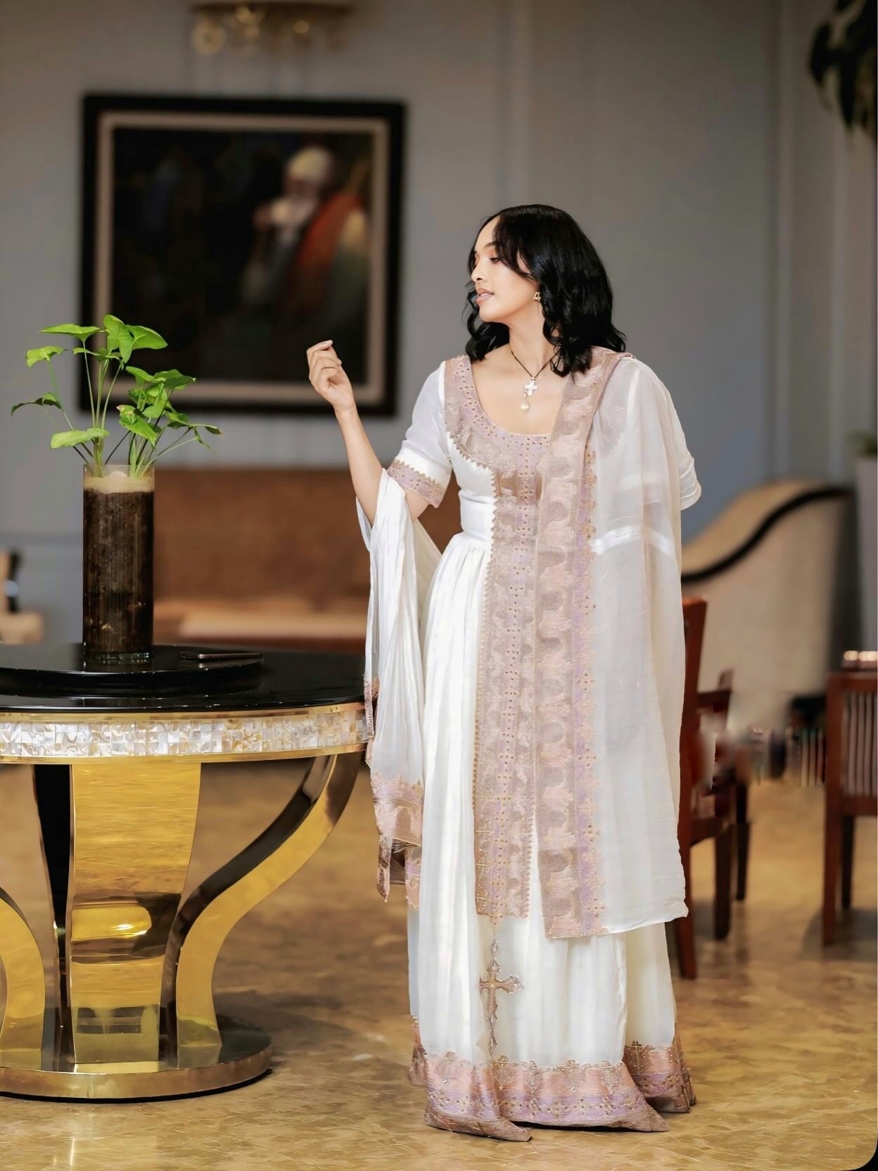 ENATALEM CULTURAL SPLENDOR HABESHA | UNIQUE HABESHA DRESS | TRADITIONAL ETHIOPIAN DRESS DESIGN