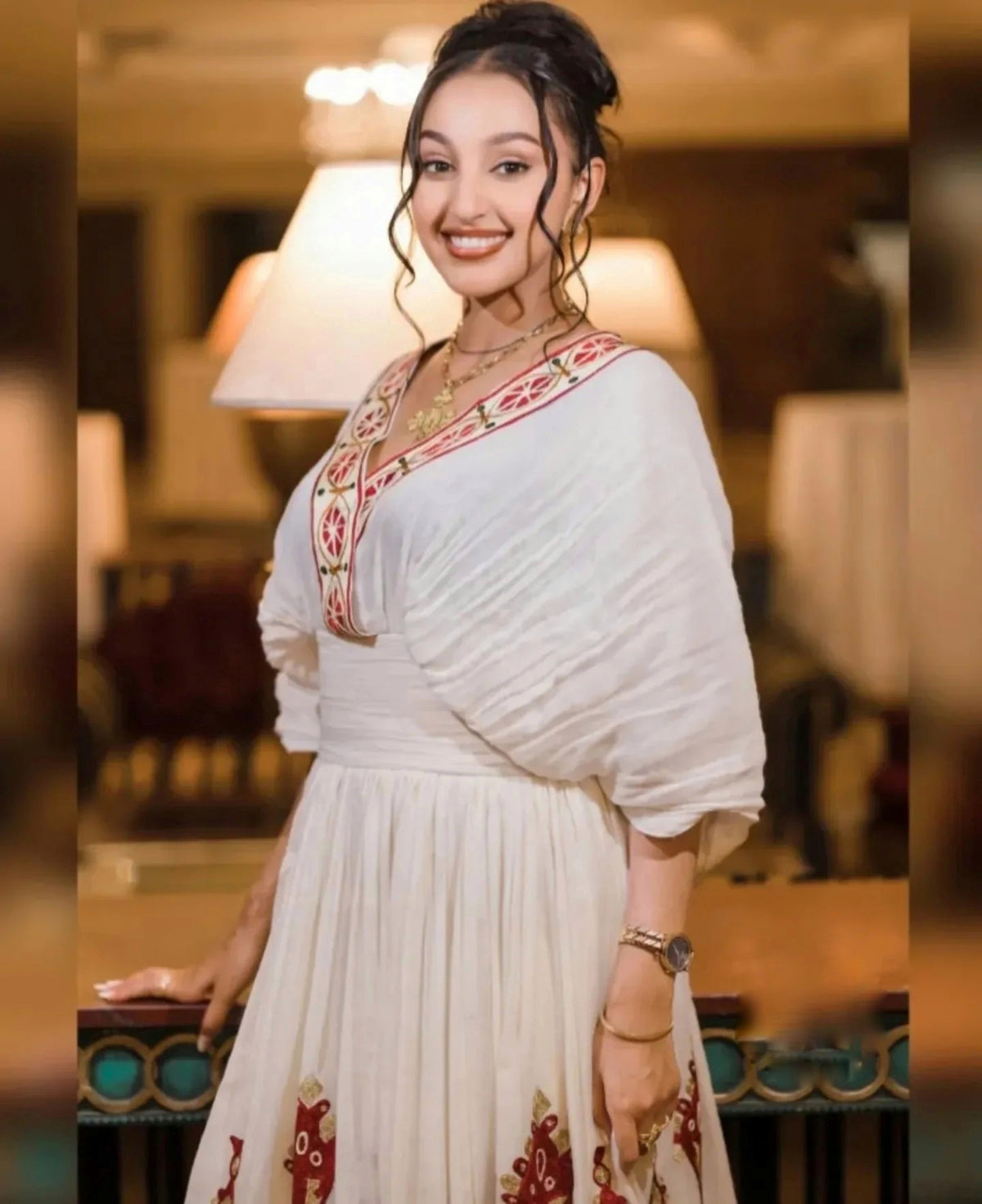 DIRSHU ETHIOPIAN TRADITIONAL DRESS DESIGN | REFINED HABESHA KEMIS | COLORFUL HABESHA DRESS