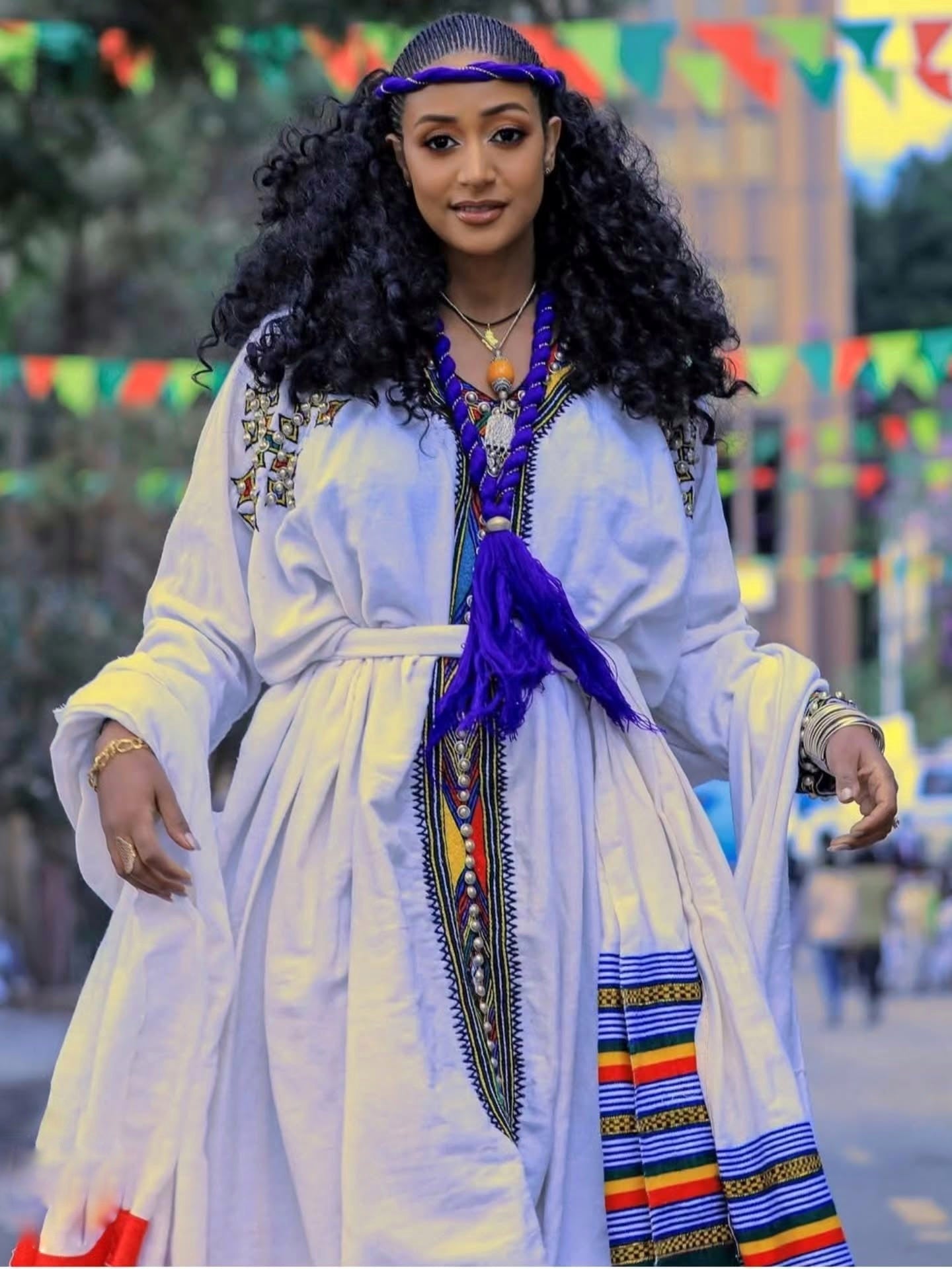 MULUBRHAN TRADITIONAL ETHIOPIAN DRESS | EXPRESSING HABESHA KEMIS STYLE | CULTURAL HABESHA DRESS