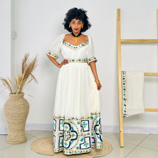 Beautiful Habesha Dress with Unique Design