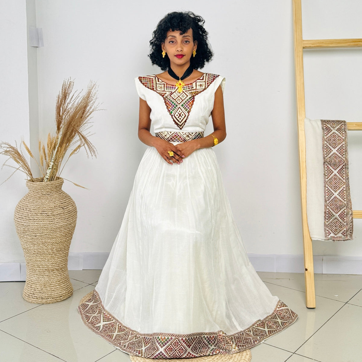 Elegant Habesha Dress | Timeless Design | Handcrafted Tradition | Ethiopian Habesha dress Hab105