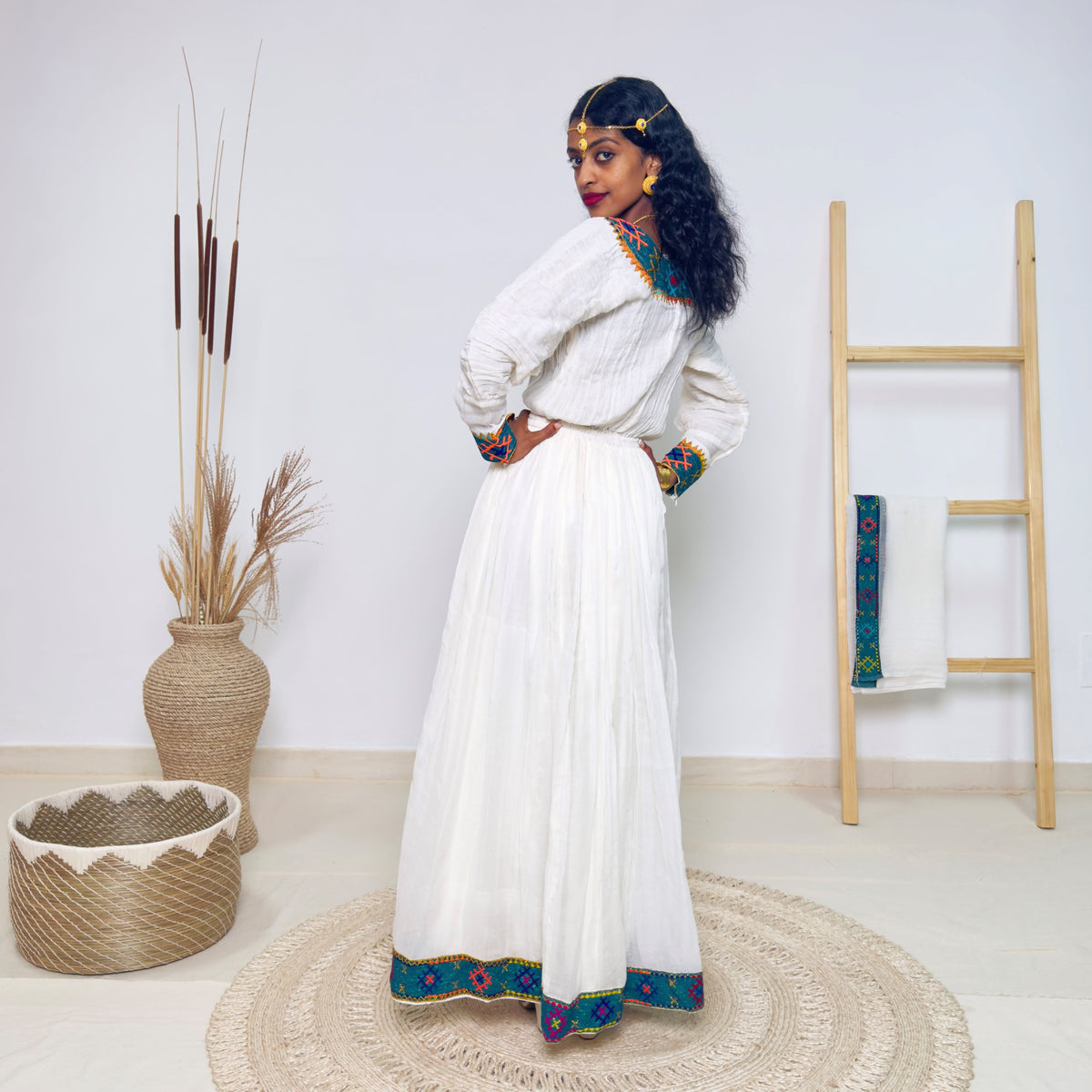 Rooted in Culture | Habesha Kemis Dress | Colorful Tibeb & Timeless Elegance Hab158