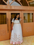 ELIYANA WHITE ETHIOPIAN CLOTH | ELEGANT HABESHA KEMIS | TIMELESS HABESHA DRESS