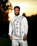 HANDCRAFTED MEN’S HERITAGE SHIRT WITH CULTURAL ACCENTS
