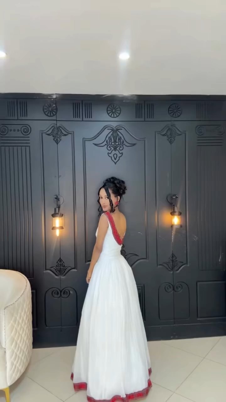ABEBU BACKLESS HABESHA DRESS | SLEEVELESS HABESHA KEMIS | ETHIOPIAN CLOTHING