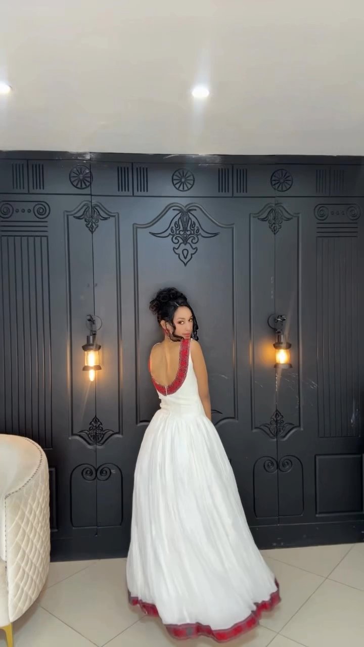ABEBU BACKLESS HABESHA DRESS | SLEEVELESS HABESHA KEMIS | ETHIOPIAN CLOTHING
