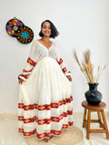 Ethiopian Elegance | Handwoven Habesha Kemis | Traditional wear